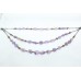 Antique Necklace 925 Sterling Silver Natural Purple Amethyst Carnelian Stones